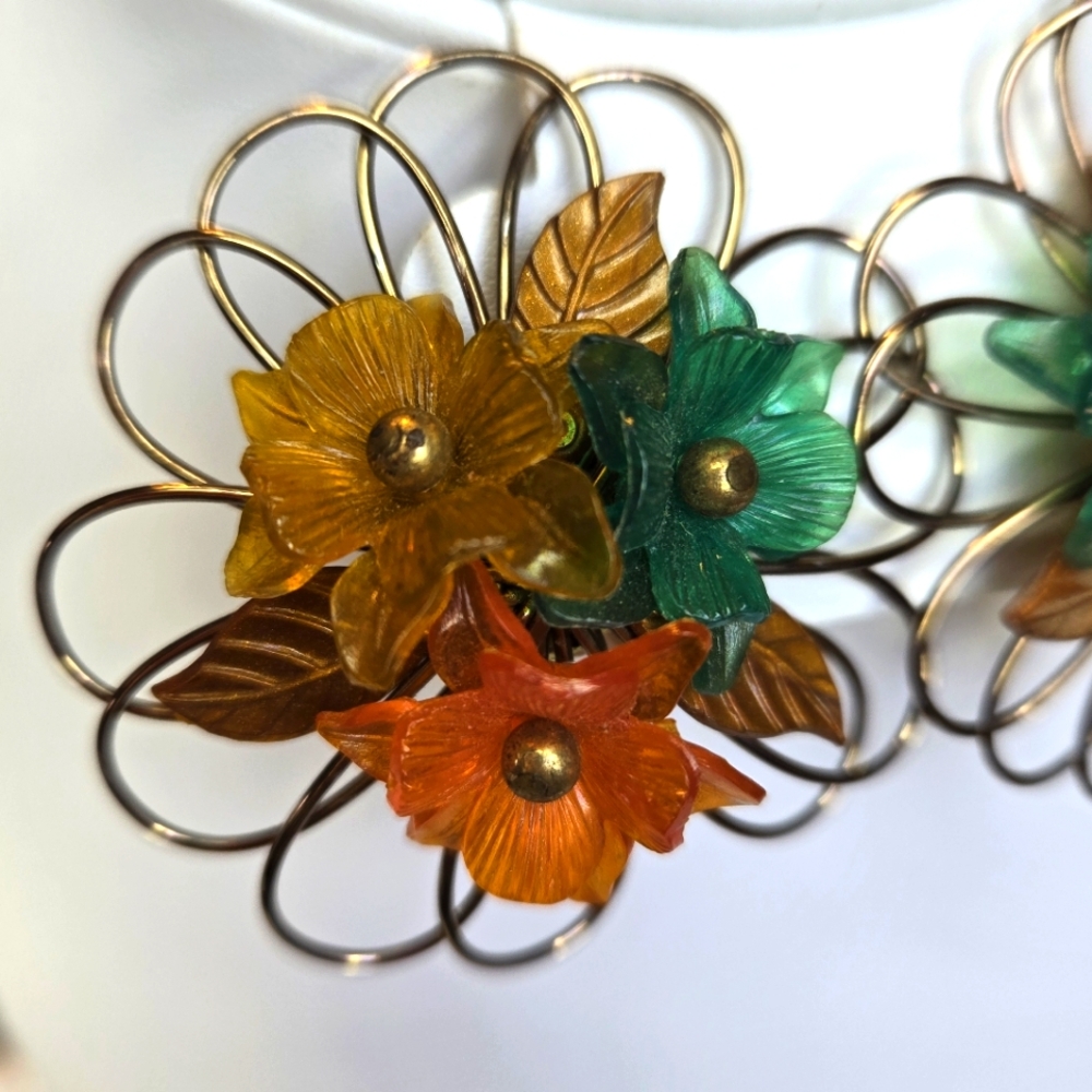 Vintage West Germany Clip Earrings 7e View 3